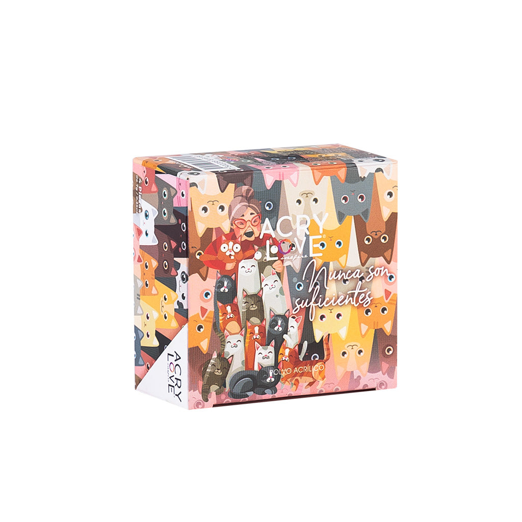 acry love Colección Uno Mas 4 unid polvos acrilicos, mia secret, cherimoya, masglo