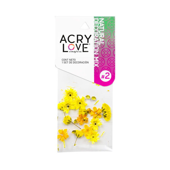 Decoracion para uñas Naturaleza muerta mix amarillo