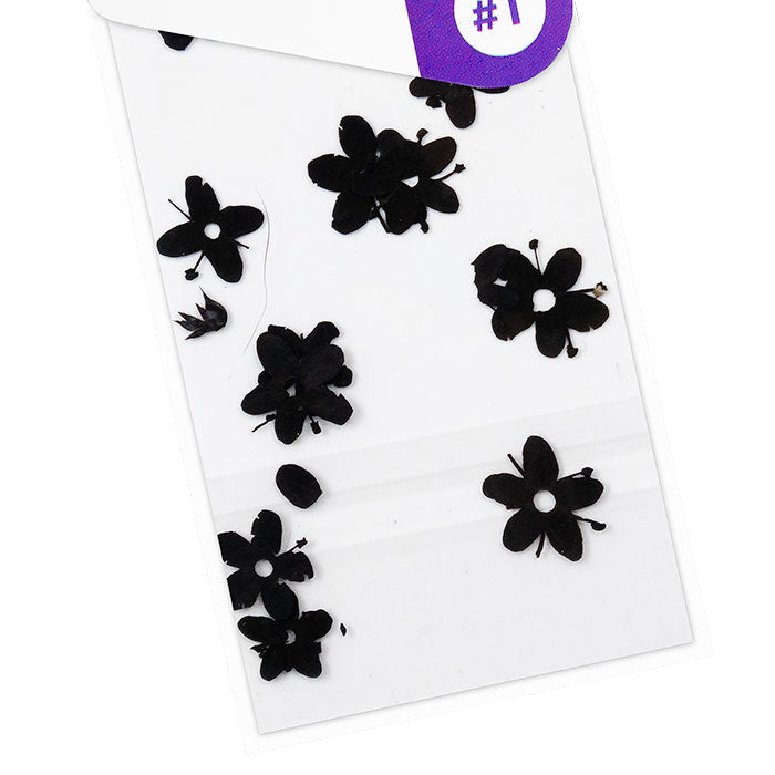 acry love Decoracion para uñas Naturaleza muerta flor negra