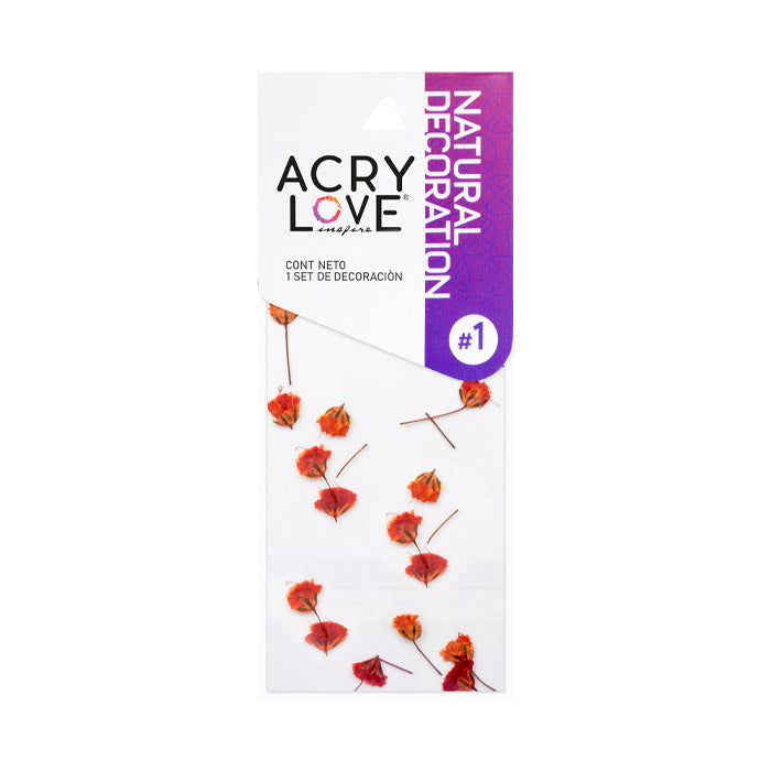 Decoracion para uñas Naturaleza muerta rosa roja