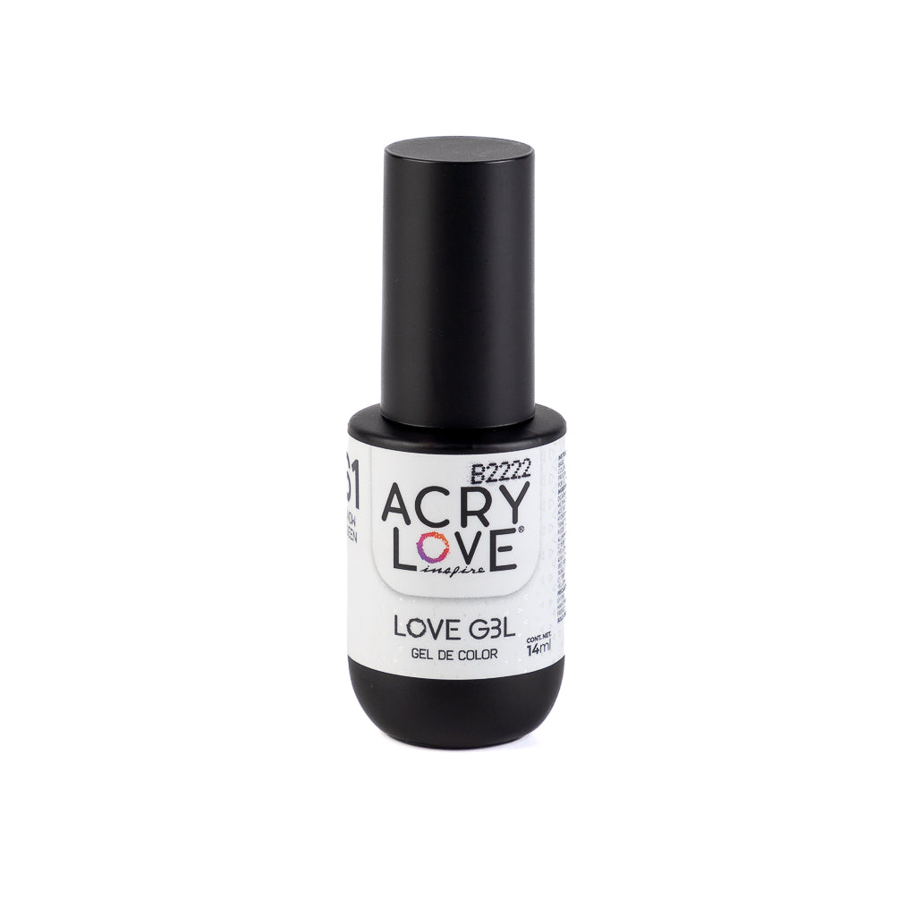 Esmalte para uñas Love Gel #61 Snow Queen, mia secret, cherimoya, legacy nails, organic nails