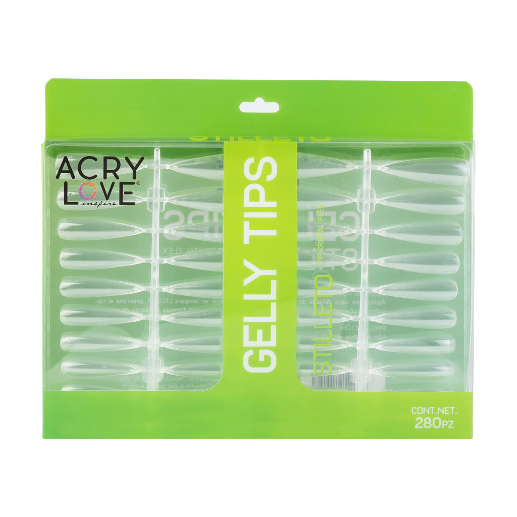 acry love Gelly Tips Stilleto Flex 280PZ