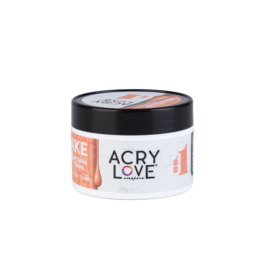 Polvo Acrílico Make Up Internacional N° 1 de 1oz, polvo acrilico para uñas acrilicas