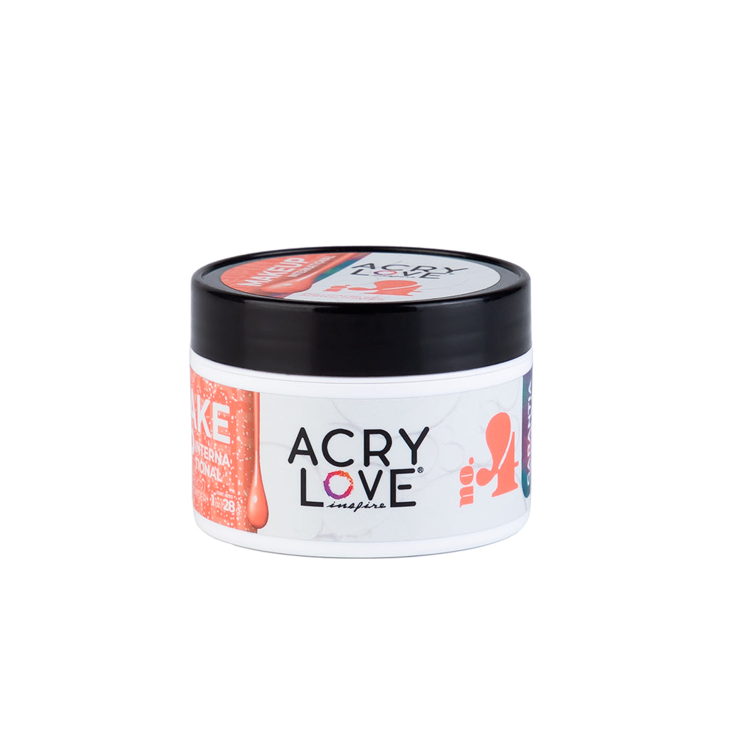 Polvo Acrílico Make Up Internacional N° 4 de 1oz, polvos acrilicos para uñas acrilicas, mia secret, cherimoya