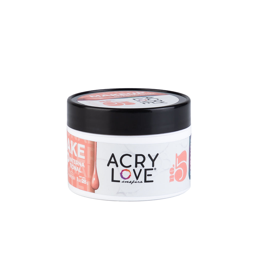 acry love Polvo Acrílico Make Up Internacional N° 5 de 1oz, mia secret, cherimoya