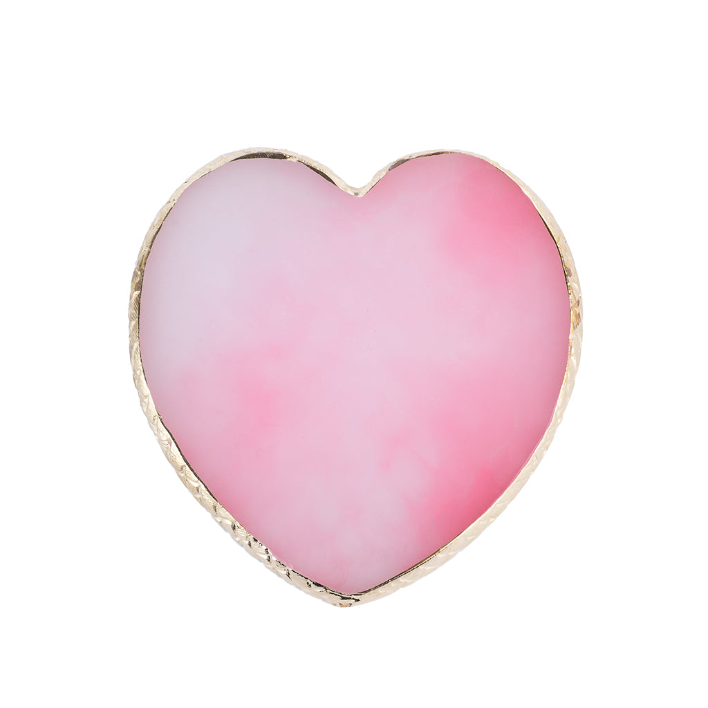 acry love Paleta de cuarzo para pintura de uñas en forma de corazon