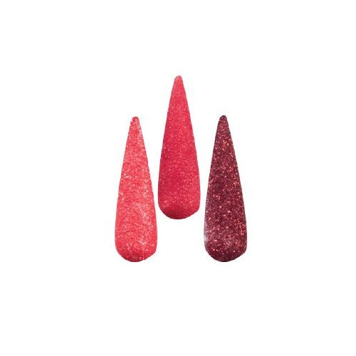 Acry Love Colección Glitter Dream Shine 3 piezas Tono Rojo #10 para uñas