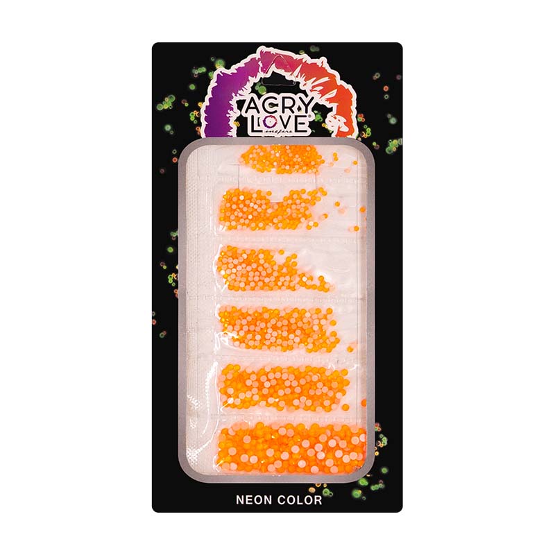 Cartera Piedra Naranja Neon #171 decoracion para uñas acrilicas