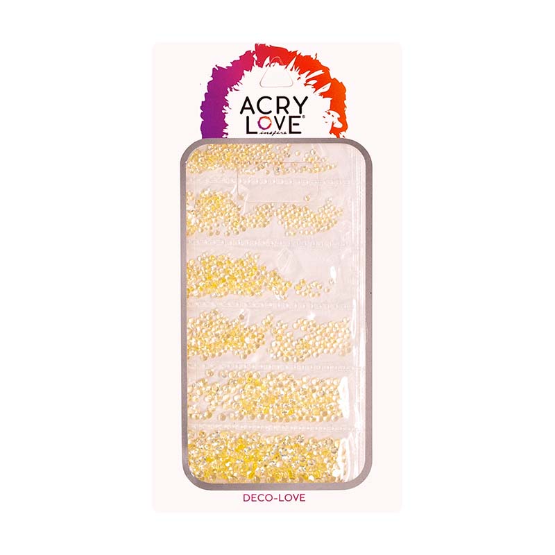 Acry Love Cartera piedra decoracion para uñas acrilicas Full Amarillo #34
