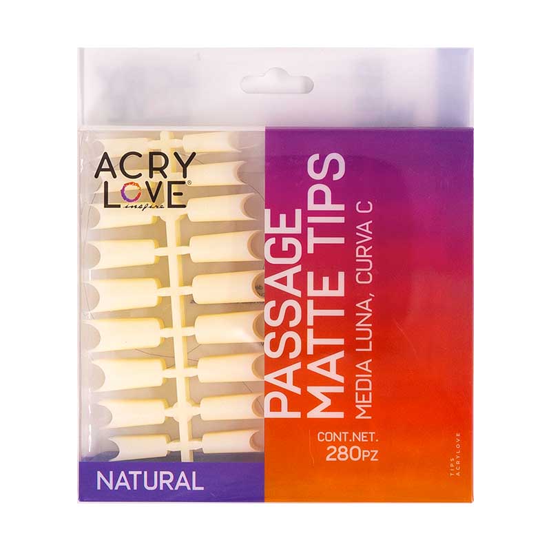 Acry Love Tip para uñas Passage Matte 280 piezas Natural