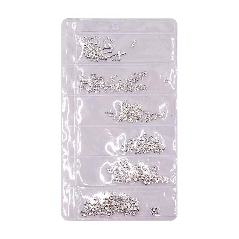 acry love Cartera de metales Mix Plata para decorar uñas acrilicas