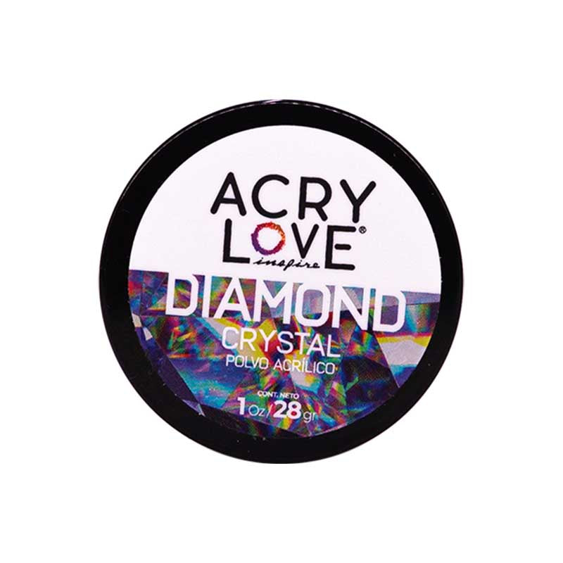 acry love Polvo Acrílico Diamond Crystal 1oz
