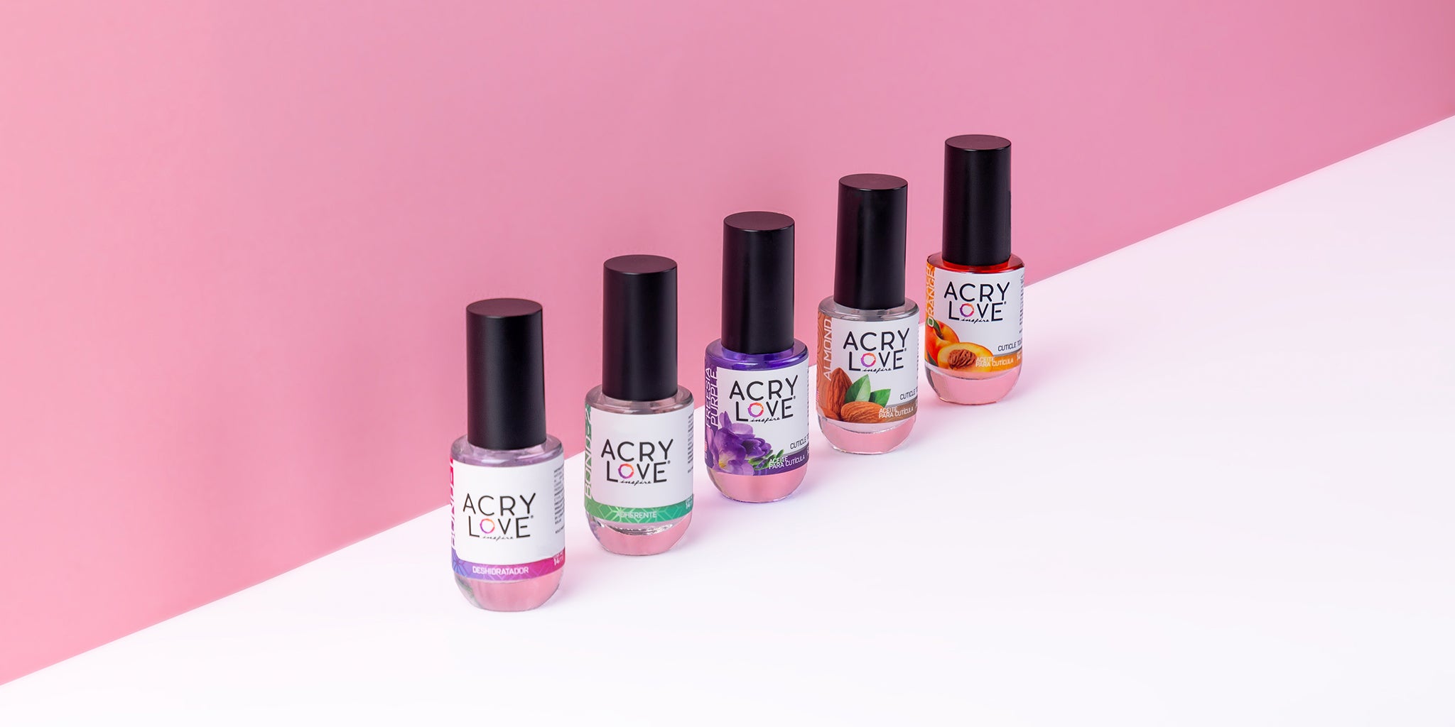 Acry love aceite para cuticulas de uñas, extra bond, para uso en manicura y pedicura, mia secret, cherimoya , super nails, organic