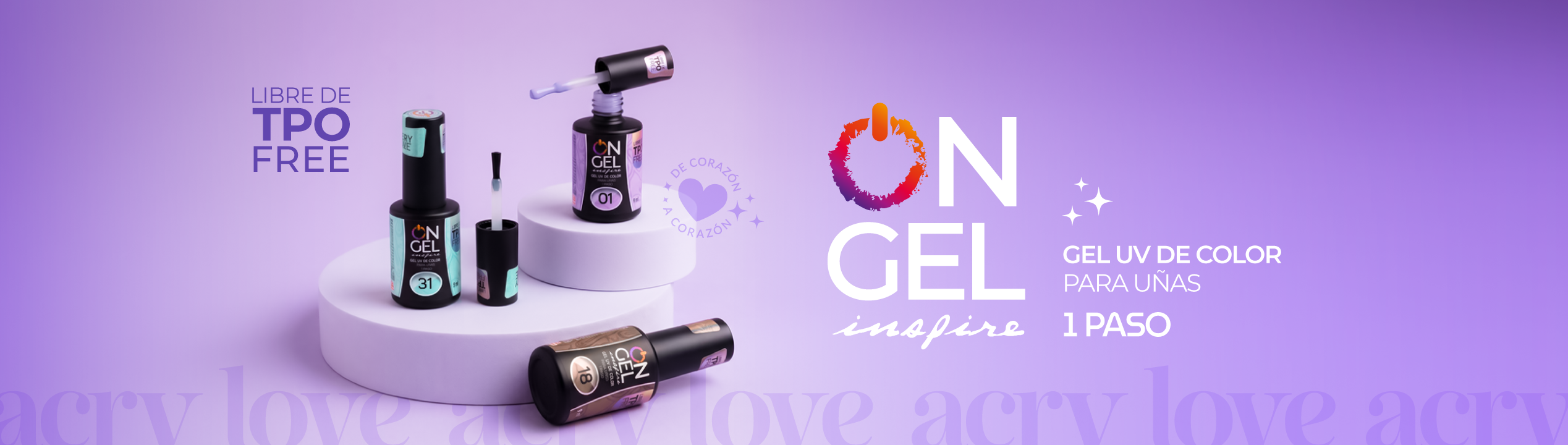 ON GEL- ESMALTES 1 PASO