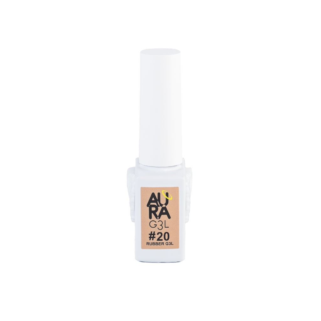 acry love AURA G3L #20 Rubber G3L 10ml, rubber gel para uñas , cherimoya, masglo, mia secret