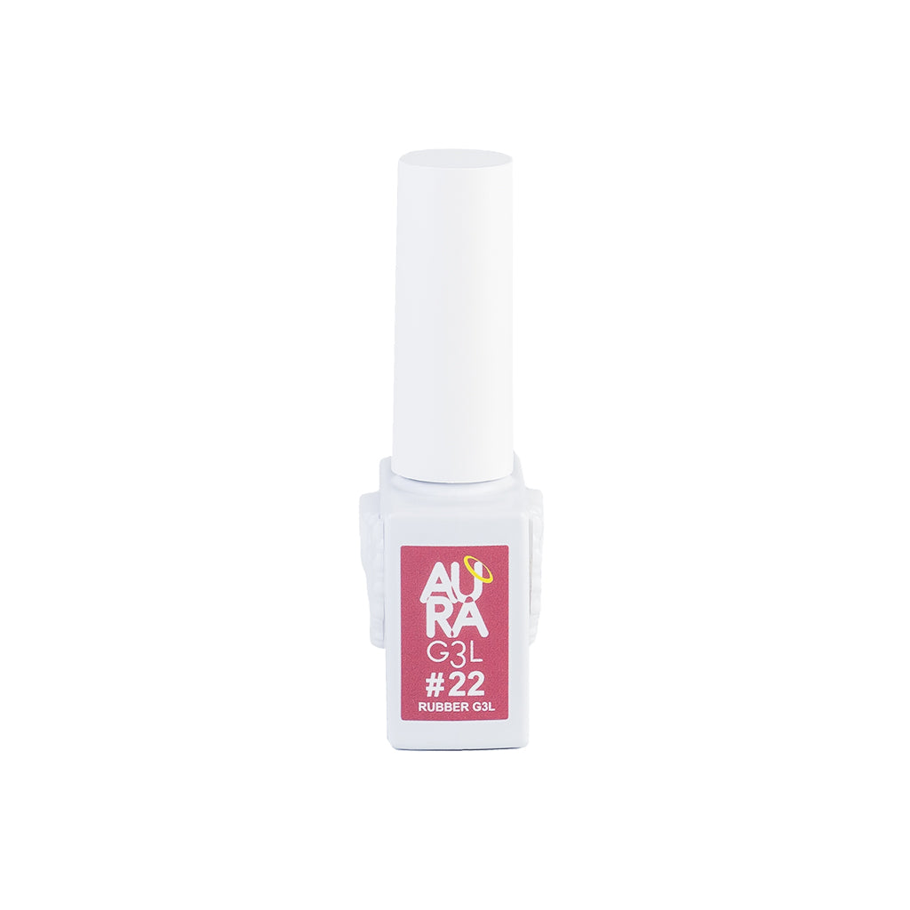 acry love AURA G3L #22 Rubber G3L 10ml, rubber gel para uñas, cherimoya rubber, masglo rubber, mia secret rubber