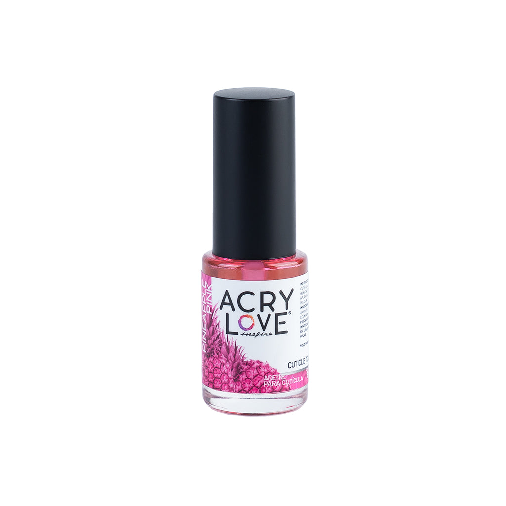 acry love Aceite para Cutícula 9ml Touch Pineaple Pink, aceite de cuticula, mia secret, cherimoya