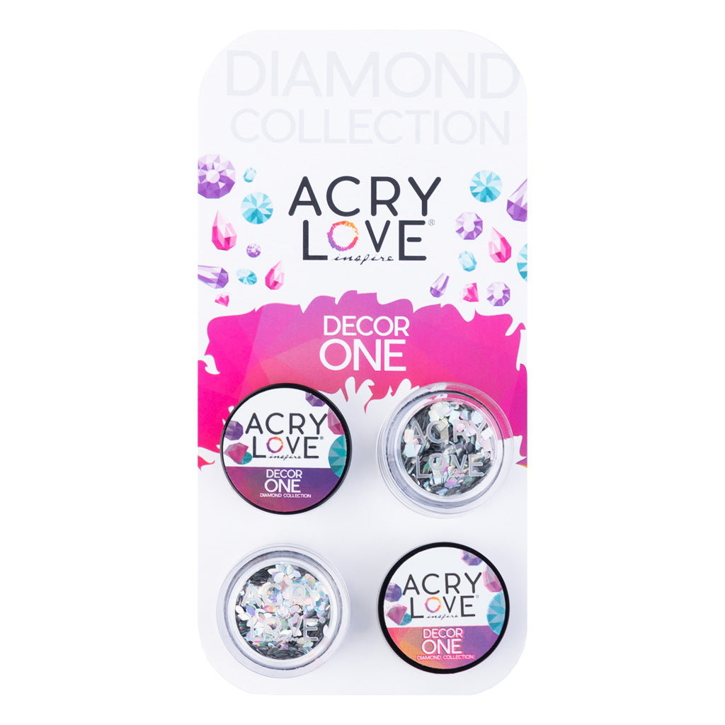 acry love Decor One Sky Mix Plata Tornasol #25 decoracion para uñas acrilicas, mia secret, cherimoya