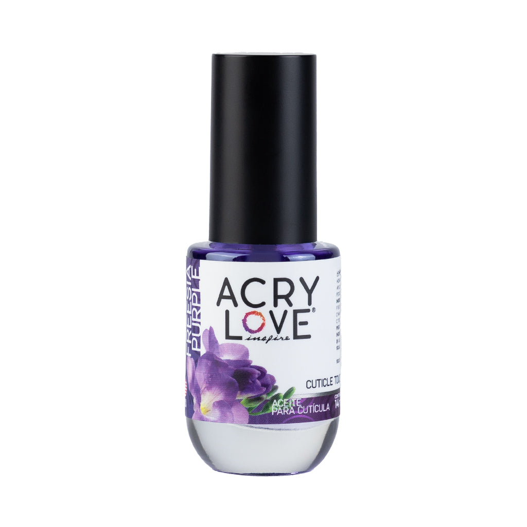 Acry Love Aceite Para Cutícula 14ml Cuticle Touch Freesia Purple, para uñas acrilicas