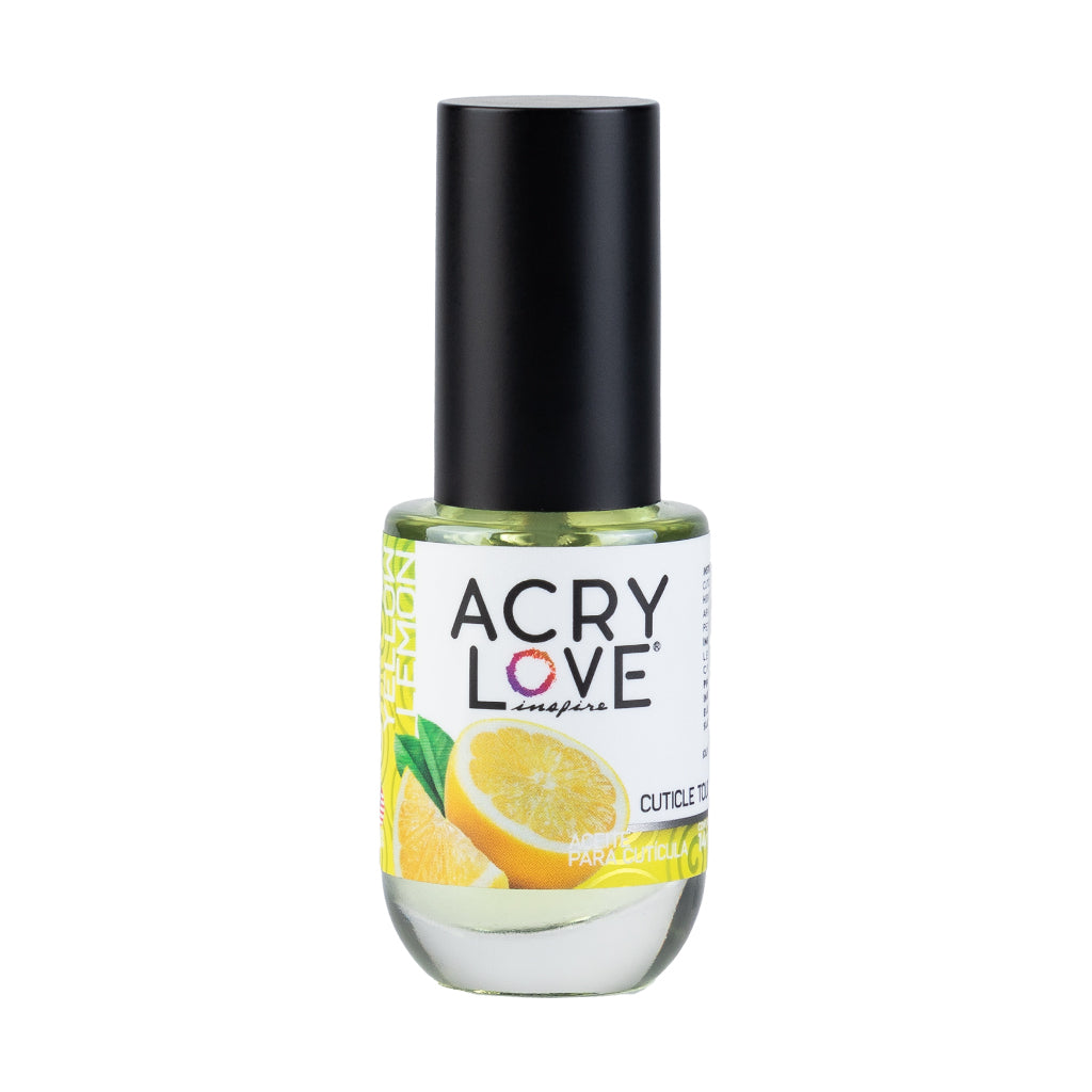 acry love Aceite para cutícula 14ml Cuticle Touch Yellow Lemon,  producto para uñas acrilicas