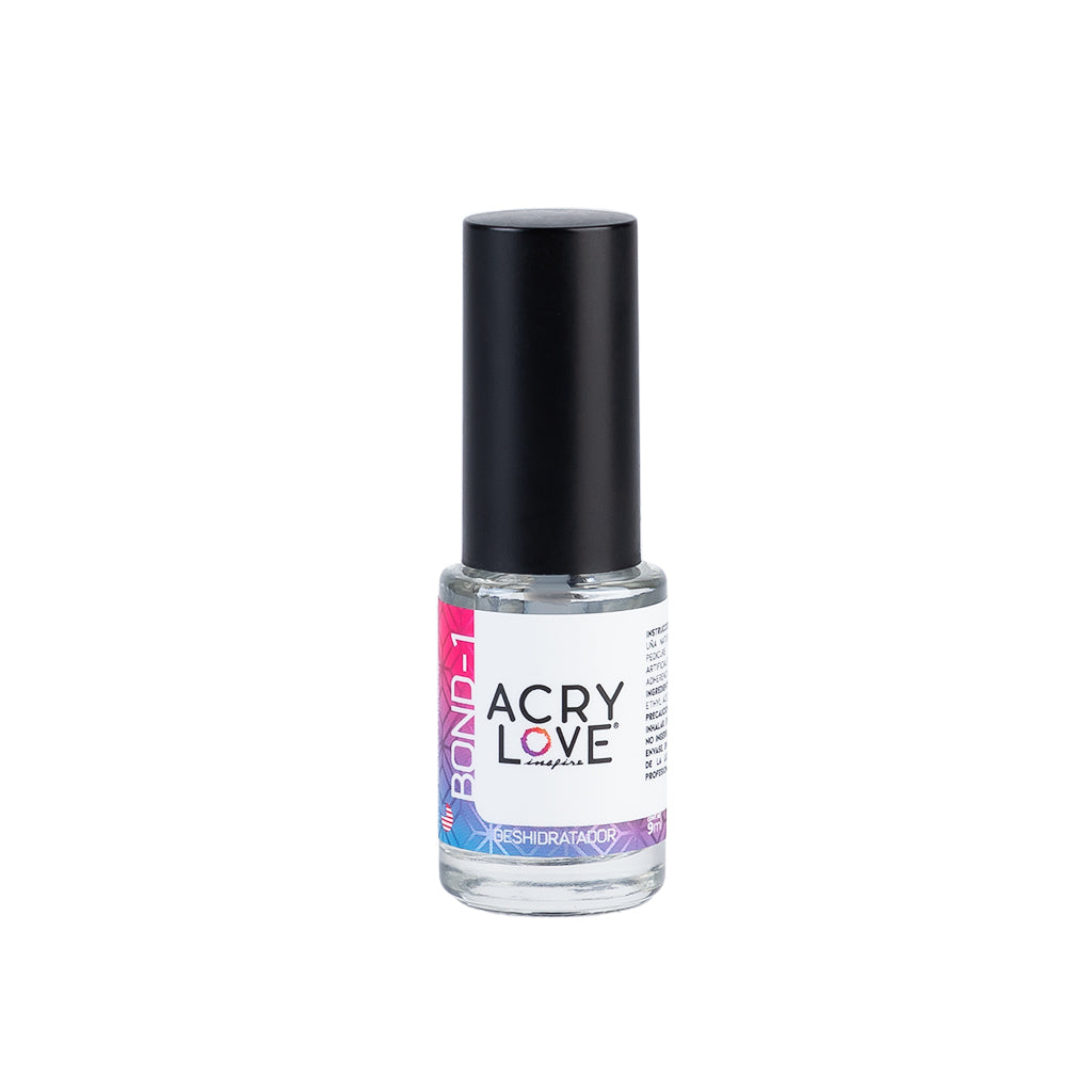 acry love Bond 1 (Deshidratador) 9ml, liquido deshidatador para uñas naturales, mia secret, extrabond