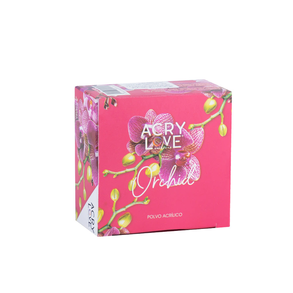 acry love Colección Orchid 4 unid polvos acrilicos productos para uñas, mia secret, cherimoya, masglo