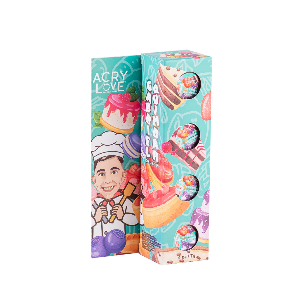 acry love Colección Gabriel Quimbar Pastel 4 unid polvos acrilicos para uñas