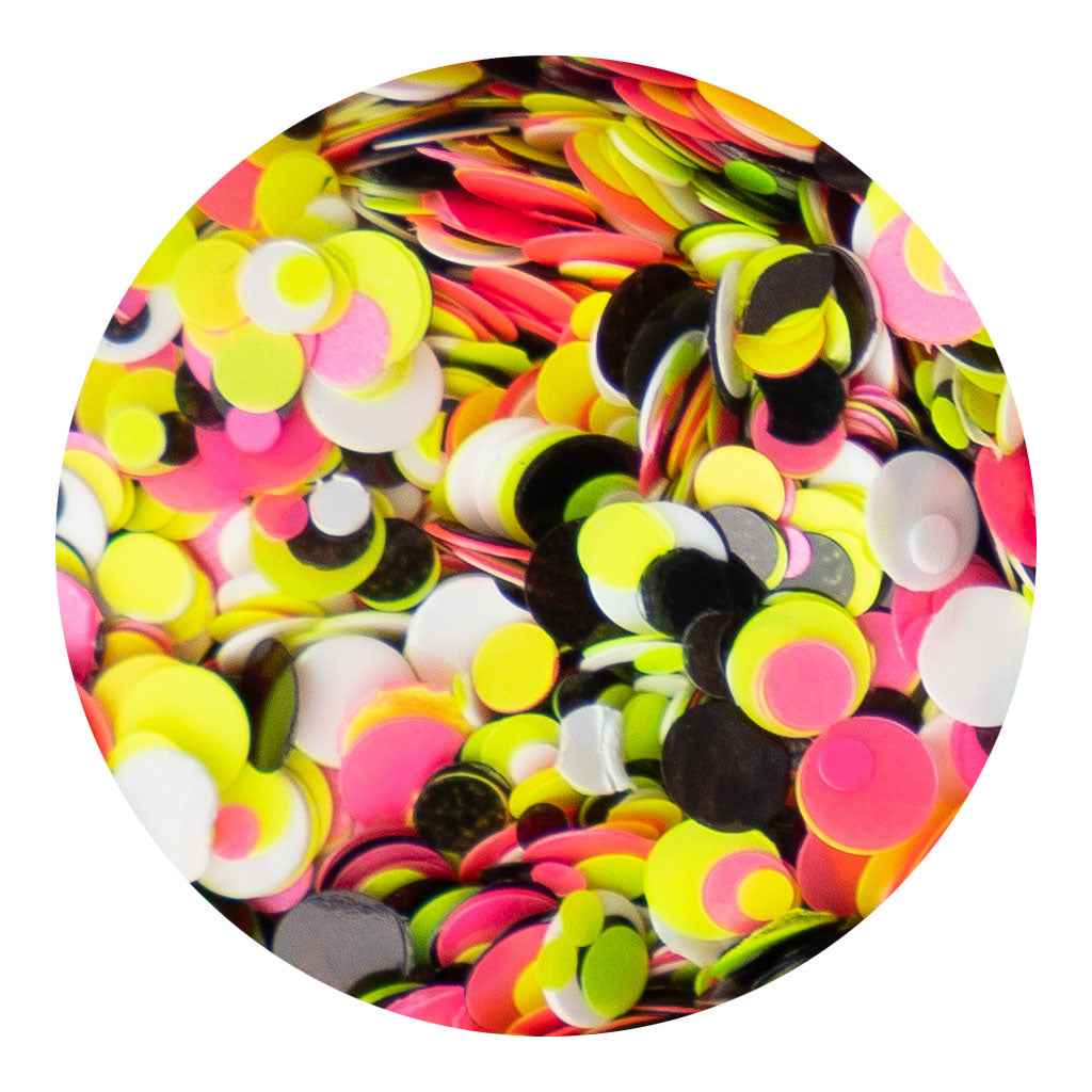 acry love Decor One Circus Confetti #1 decoracion para uñas acrilicas, mia secret, cherimoya