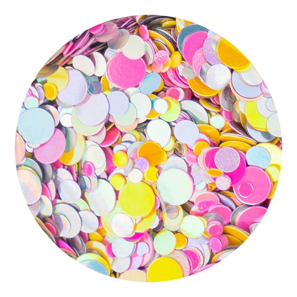 acry love Decor One Circus Confetti #1 decoracion para uñas acrilicas, mia secret, cherimoya