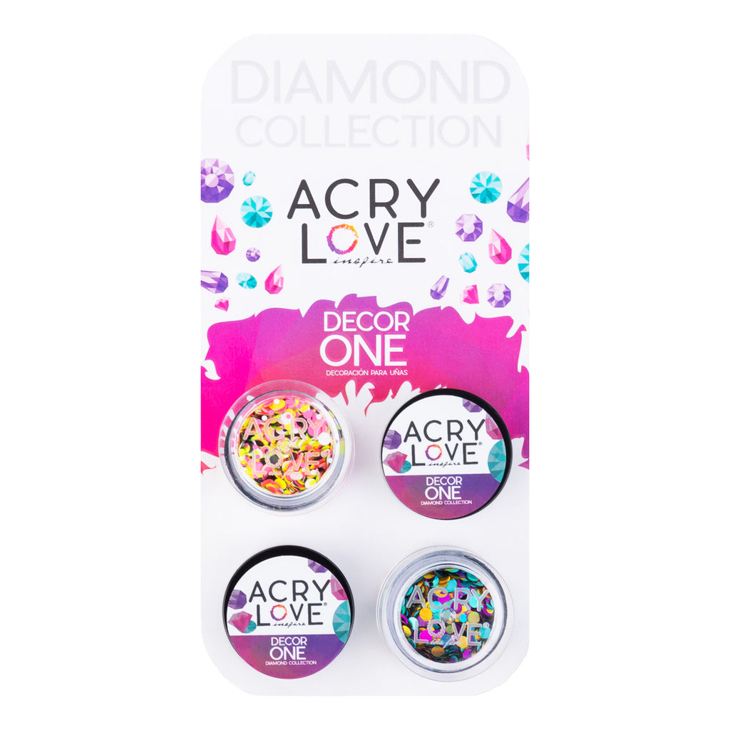 acry love Decor One Circus Confetti #1 decoracion para uñas acrilicas, mia secret, cherimoya