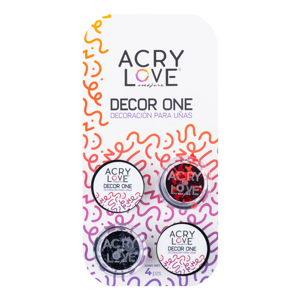 acry love Decor One Mickey Love #27 aldo27, decoracion para uñas acrilicas, mia secret, cherimoya