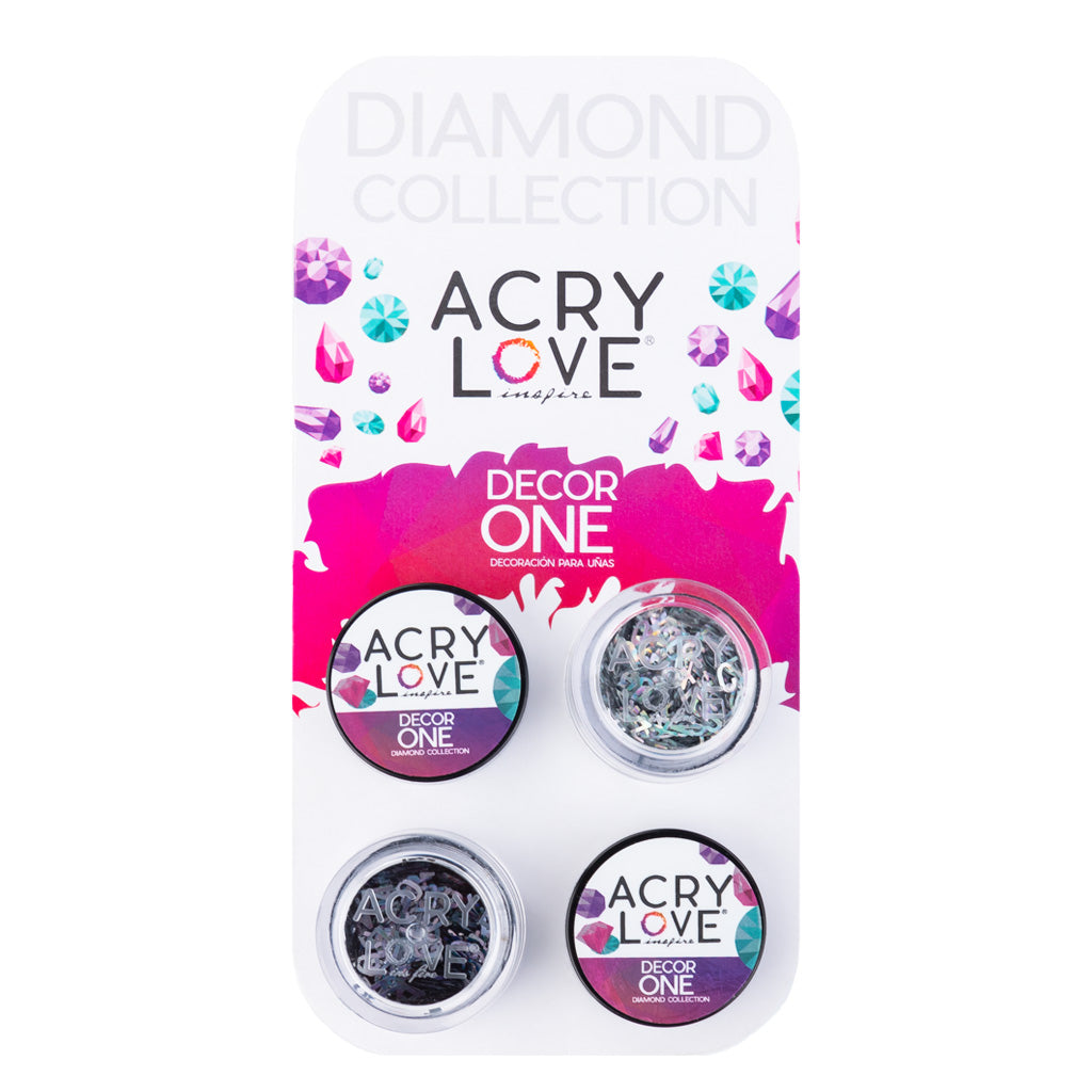 acry love Decor One Confeti ABC #28 decoracion para uñas acrilicas, mia secret, cherimoya