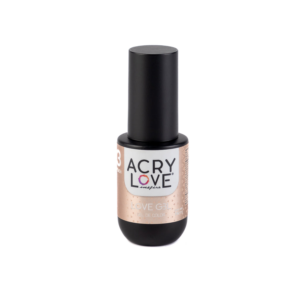 acry love Esmalte en gel para uñas Love Gel #03 Baby Peach, producto para uñas, esmalte opi, esmalte masglo, esmalte cherimoya