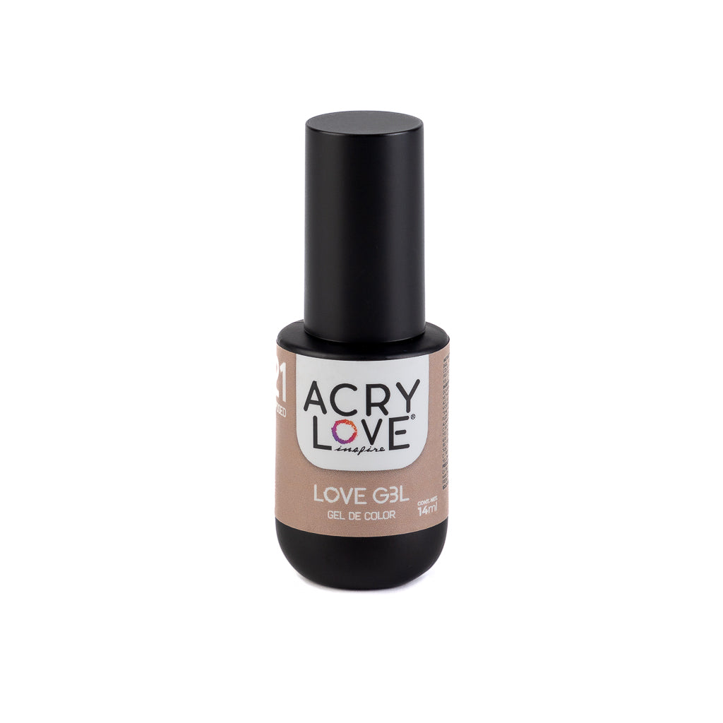 acry love Esmalte para uñas Love Gel #21 Exposed producto para uñas, ideal para manicuristas, esmalte OPI, esmalte masglo, esmalte cherimoya