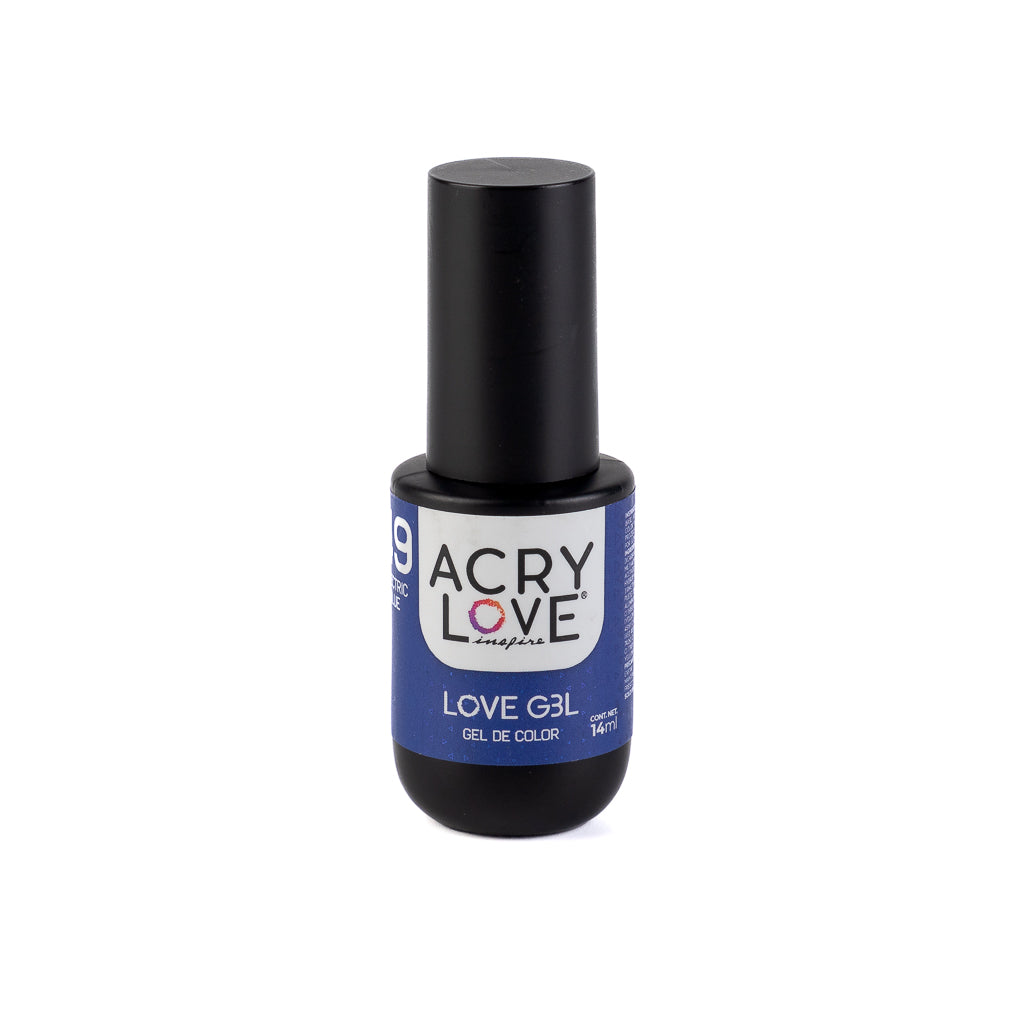 acry love Esmalte para uñas Love Gel #49 Electric Blue producto para uñas, ideal para manicuristas, esmalte OPI, esmalte masglo, esmalte cherimoya