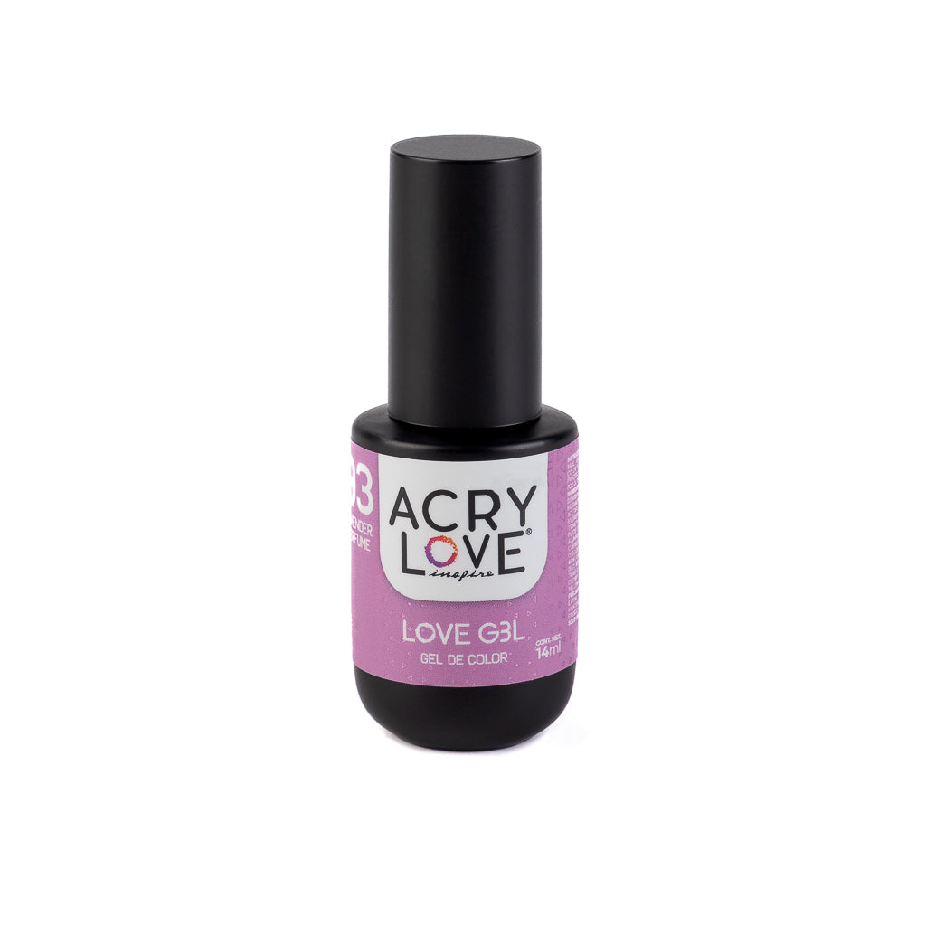 Esmalte para uñas Love Gel #93 lavender perfume, mia secret, cherimoya, legacy nails, organic nails, wapizima