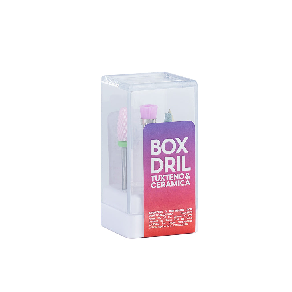 acry love Juego de brocas para manicura 7 piezas, mia secret, organic nails, cherimoya