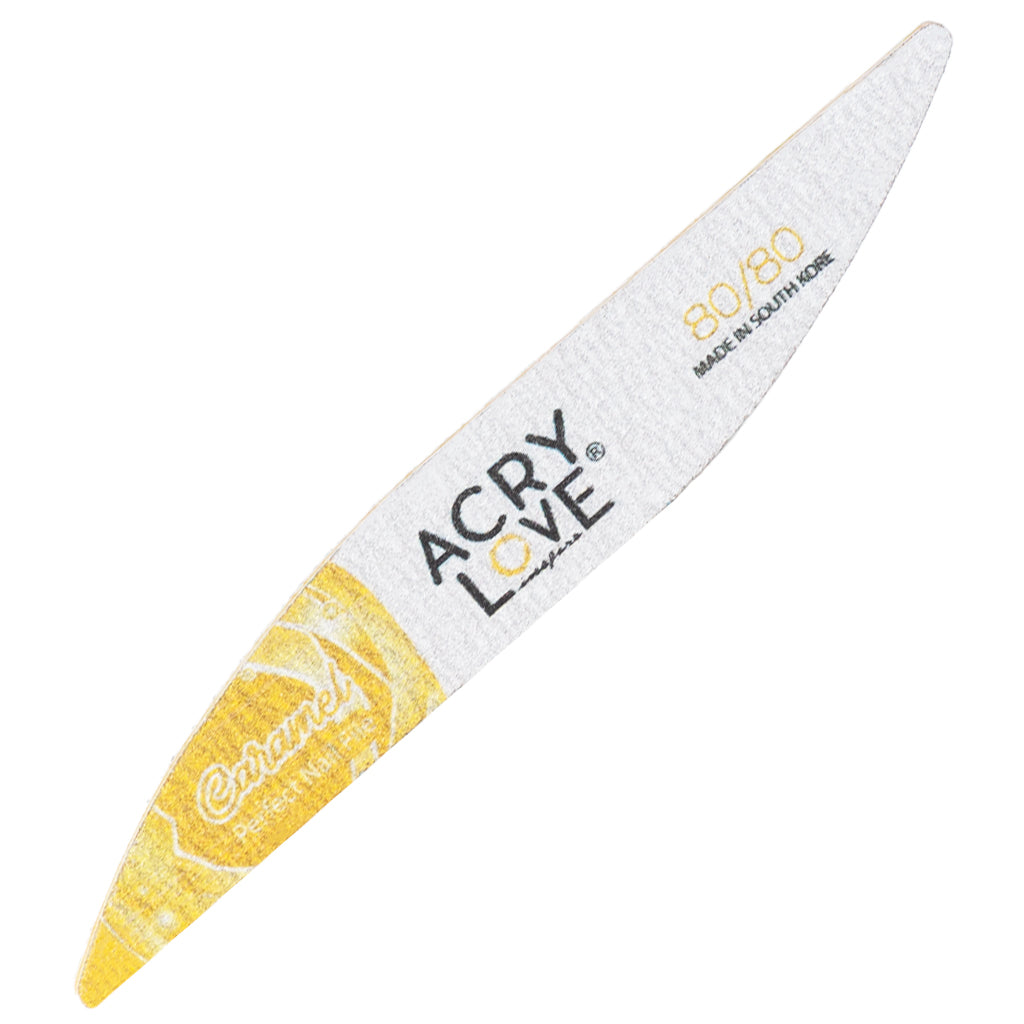 Acry Love Lima 80/80 Caramel, herramienta para limado de uñas acrilicas