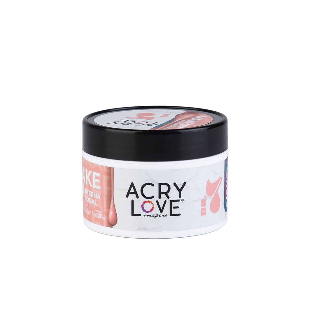 acry love Polvo Acrílico Make Up Internacional N° 7 de 1oz, polvo acrilico para uñas, mia secret, cherimoya