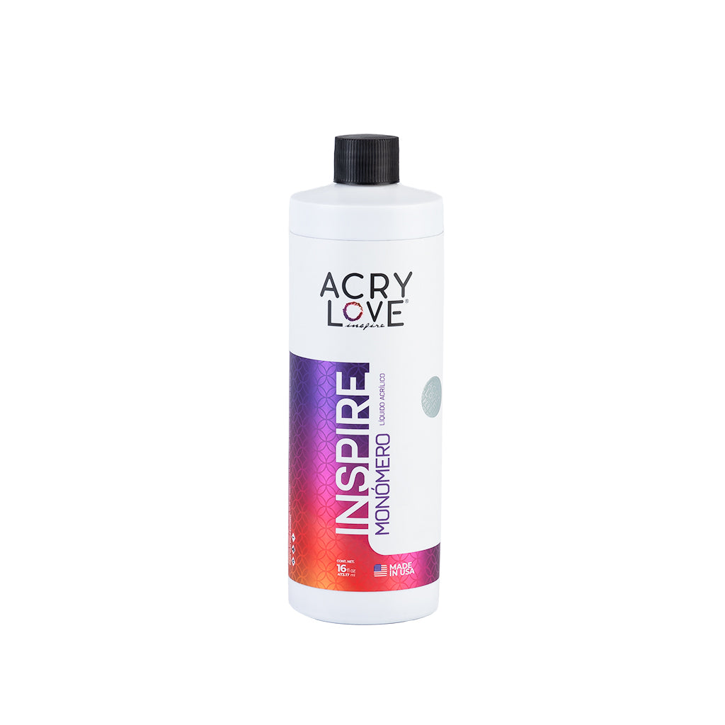 acry love Monomero de 16oz o 473ml para uñas acrilicas, liquido para acrilico