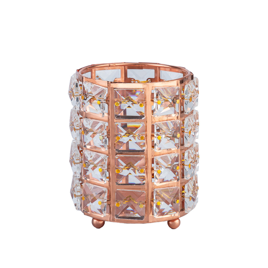 acry love Porta pinceles Fancy oro rose, porta pinceles para manicurista, porta pinceles de acrilistas para sus pinceles para acrilico