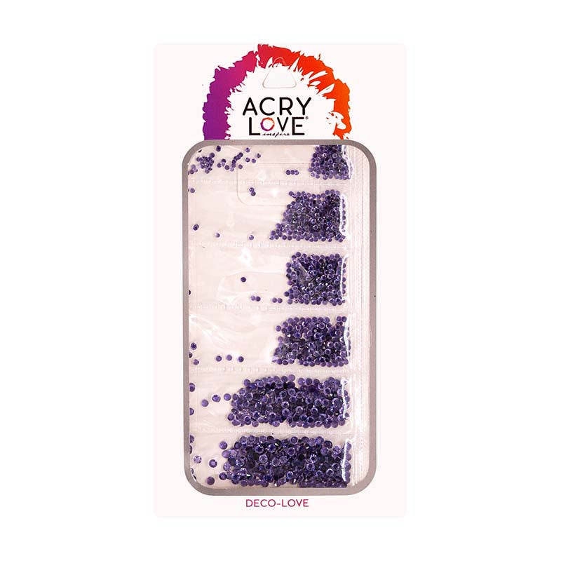 Acry Love Cartera decoracion para uñas acrilicas piedra Full Violeta #33