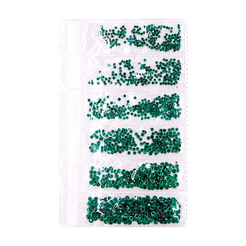 acry love Cartera piedra Full Verde Bandera #29 decoracion para uñas acrilicas
