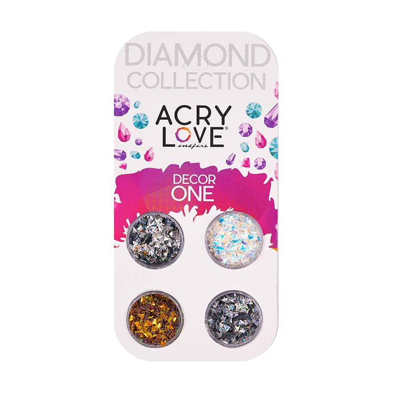 acry love Decor One Love Triangle #32 decoracion para uñas acrilicas.