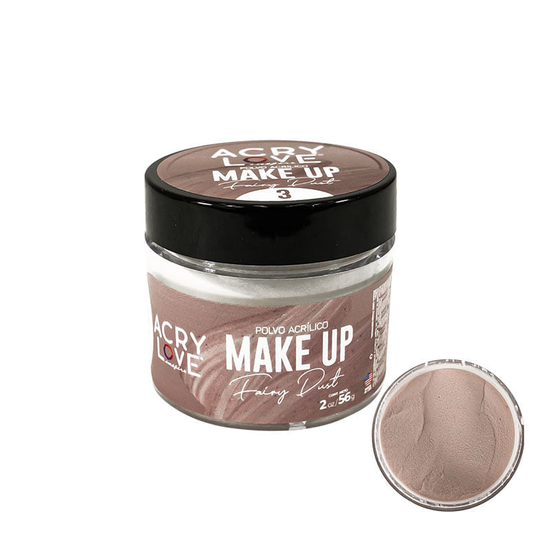 Acry Love Polvo Acrílico MakeUp No.3 de 2oz para uñas