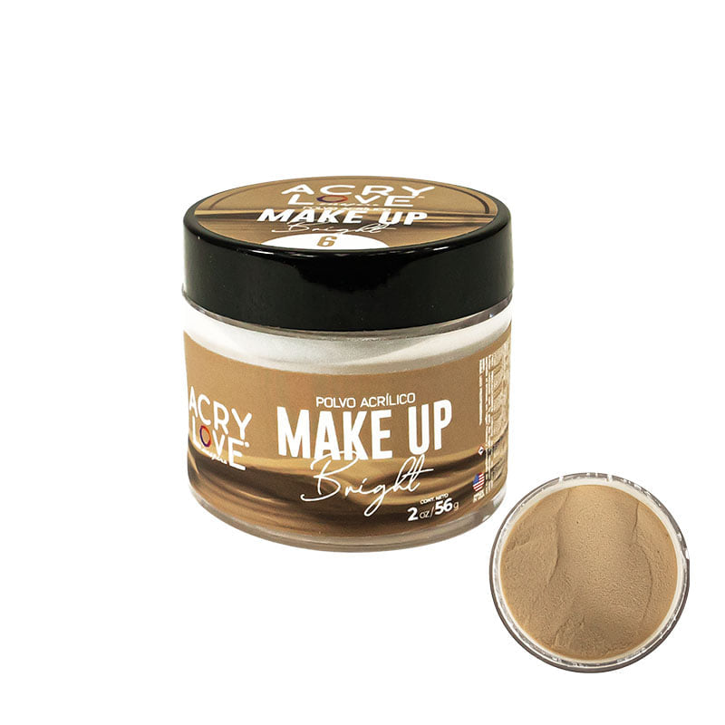 Polvo Acrílico MakeUp N° 6 de 2oz para uñas acrilicas