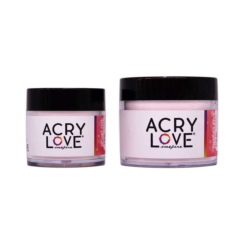 acry love Polvo Acrílico Almond Pink 1oz y 2 onzas acrilicos para uñas