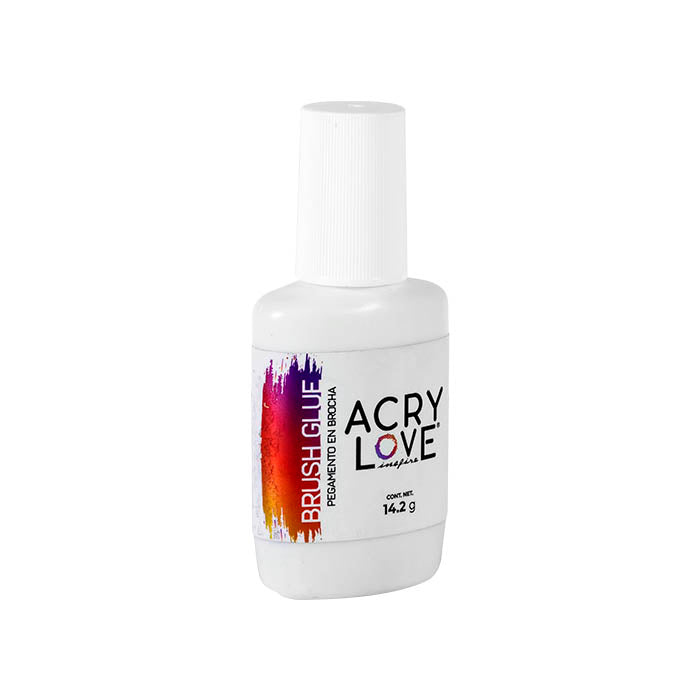 acry love Resina en brocha 14.2g BRUSH GLUE. pegamento para tips para uñas