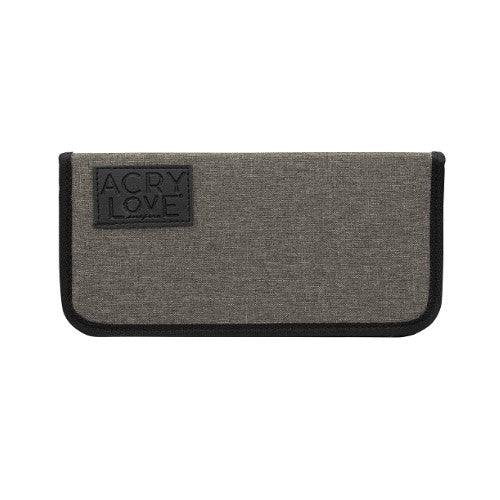 Acry Love Save Brush porta pinceles  para uñas, de color gris, 