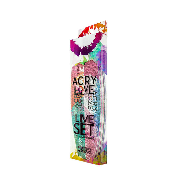 Acry Love set de limas de 6 piezas para uñas